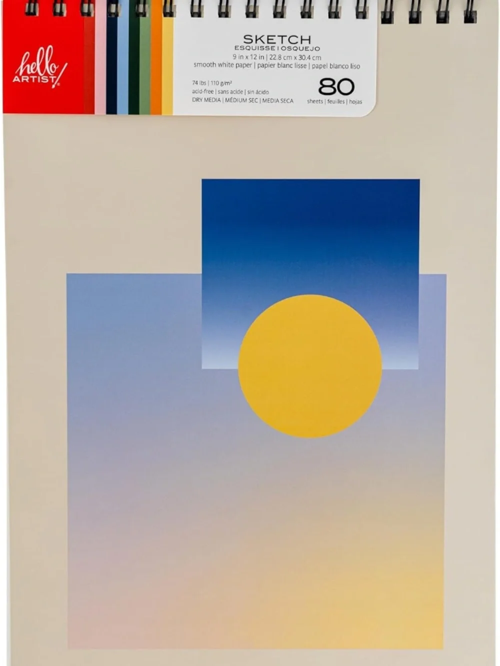 Wirebound Hardcover Sketch Book, 9